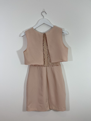 Blush Lace Dress (Size 10)