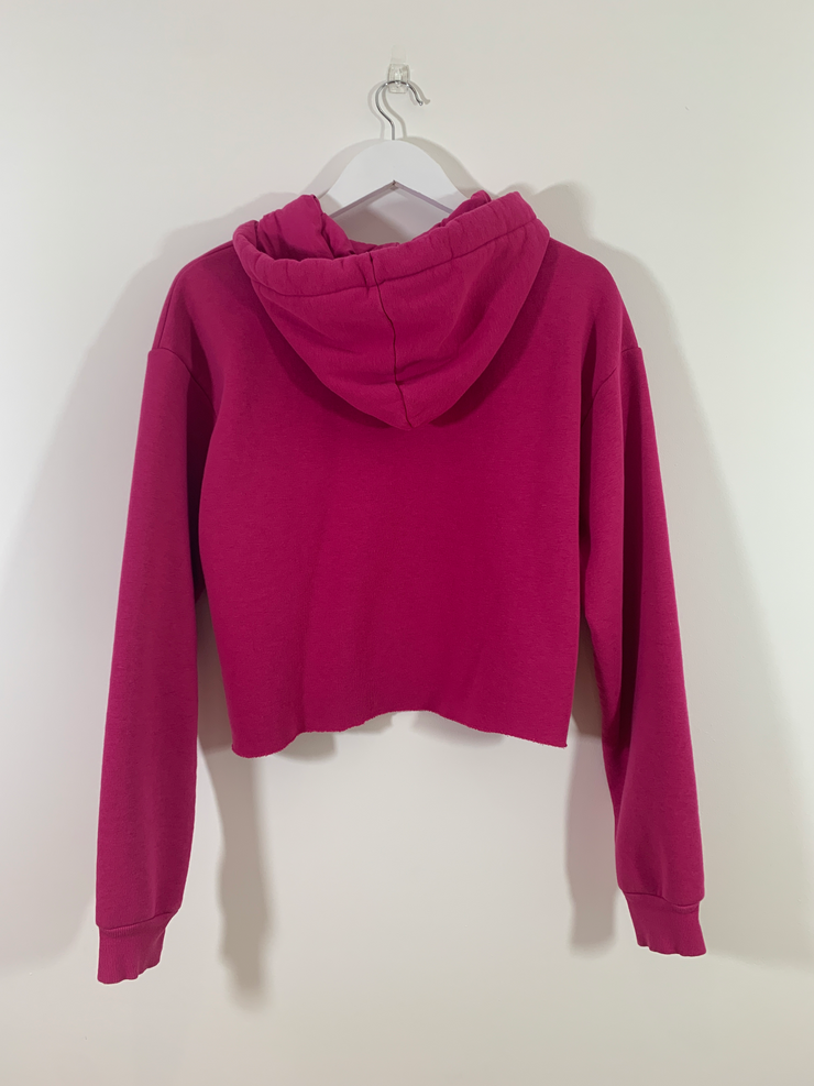 Pink Cropped Hoodie (Size 10)