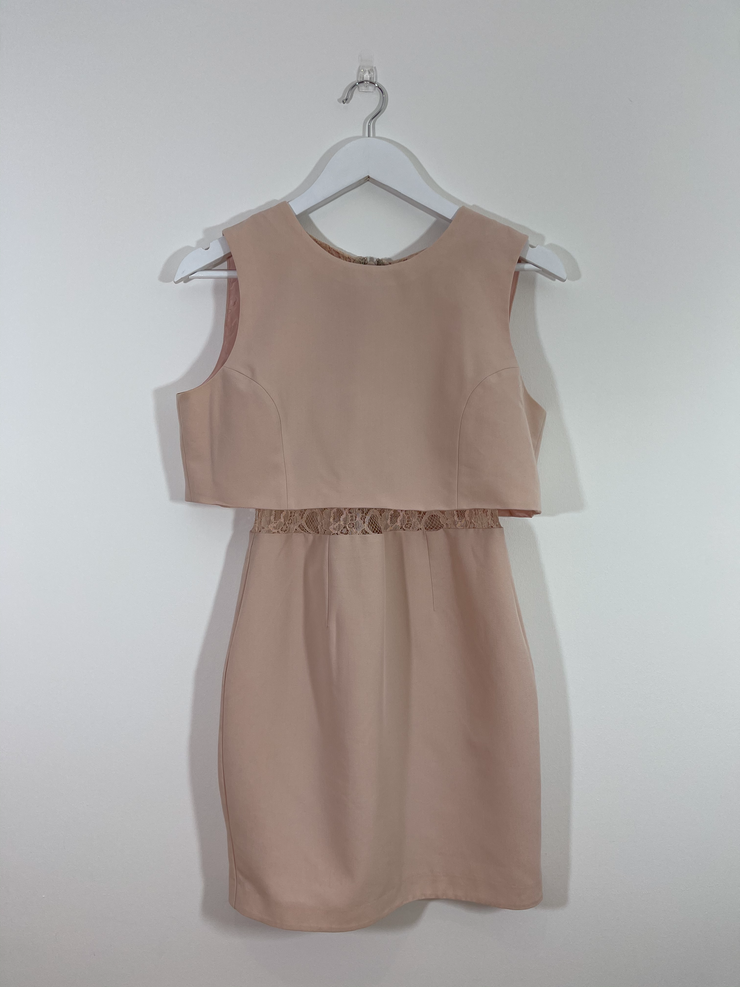 Blush Lace Dress (Size 10)