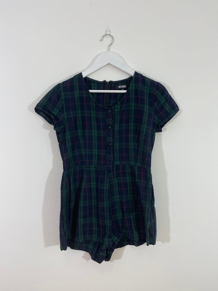 Tartan Playsuit (Size 10)