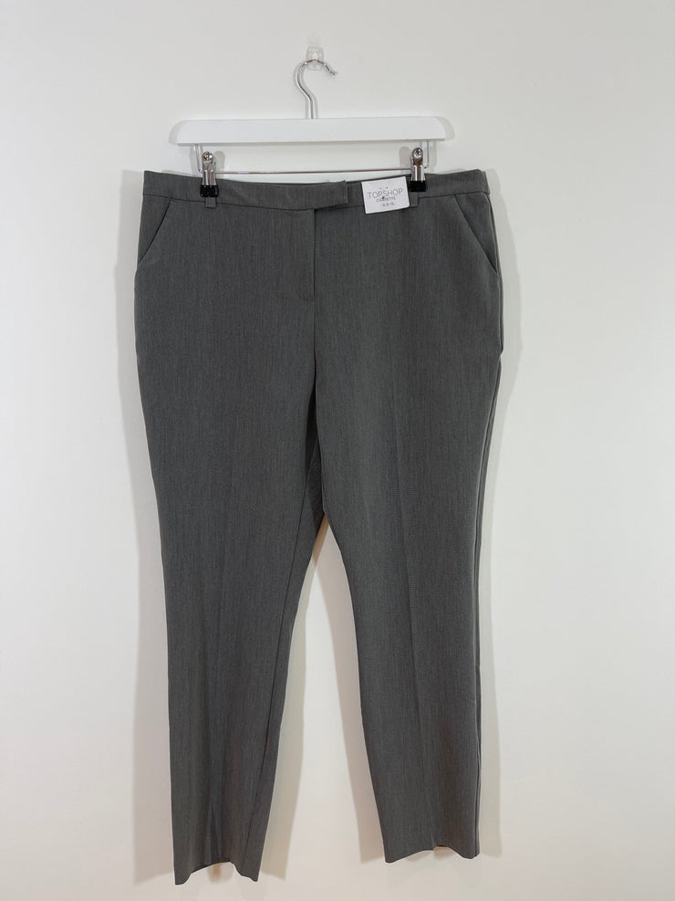 Grey Cigarette Trousers (Size 16)