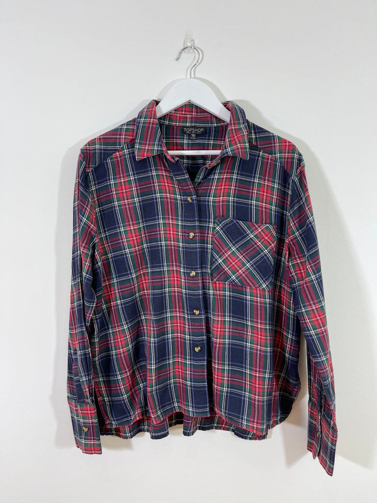 Red Tartan Shirt (Size 14)