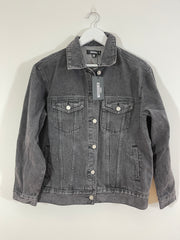 Black Denim Jacket (Size 8)