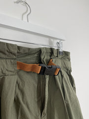 Khaki Ultra High Rise Cargo Trousers (Large)