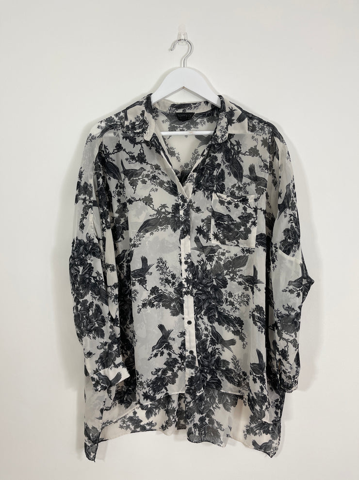 Bird Print Shirt (Size 12)